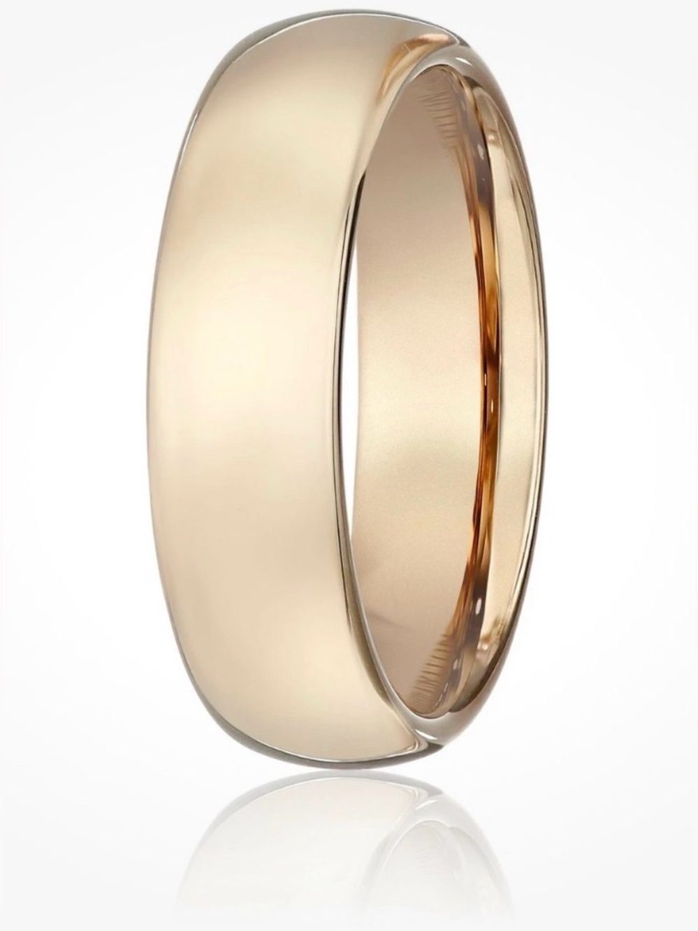 NWT [Triton] 6MM Tungsten Carbide Domed Bright Finish/Round Edge Ring Men’s 12 - Picture 2 of 10